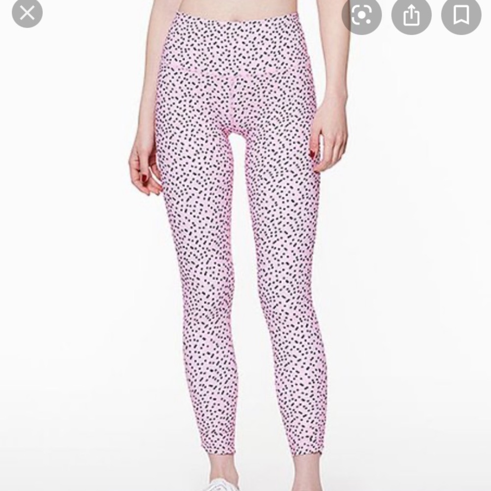 Betsey Johnson Pink Speckled Leggings